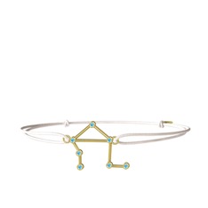 Libra Bileklik - Akuamarin 8 ayar altın bileklik #l80u1w