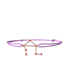Libra Bileklik - Garnet 18 ayar rose altın bileklik #oswkxk