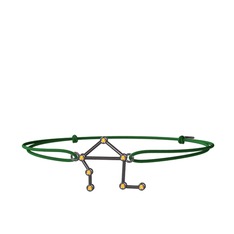 Libra Bileklik - Sitrin 925 ayar siyah rodyum kaplama gümüş bileklik #t1k4un