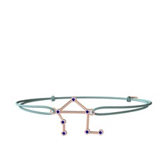 Lab safir 8 ayar rose altın bileklik