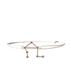 Libra Bileklik - Yeşil kuvars 8 ayar rose altın bileklik #wa2cbo