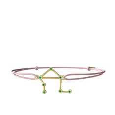 Libra Bileklik - Kök zümrüt 18 ayar altın bileklik #x13ysa