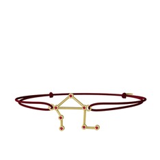 Rodolit garnet 8 ayar altın bileklik