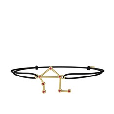 Rodolit garnet 8 ayar altın bileklik