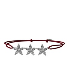 Swarovski 14 ayar beyaz altın bileklik