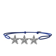 Markiz Yasemin Çiçeği Bileklik - Swarovski 8 ayar beyaz altın bileklik #15j0ik6