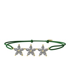 Markiz Yasemin Çiçeği Bileklik - Swarovski 18 ayar altın bileklik #1f4ttyg
