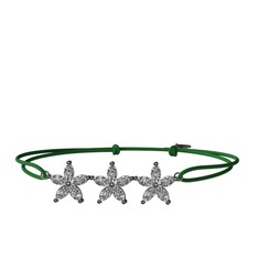 Markiz Yasemin Çiçeği Bileklik - Swarovski 925 ayar siyah rodyum kaplama gümüş bileklik #1fp9fgj