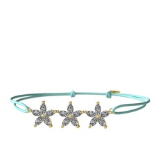 Markiz Yasemin Çiçeği Bileklik - Swarovski 14 ayar altın bileklik #1nsdizb