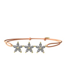 Markiz Yasemin Çiçeği Bileklik - Swarovski 14 ayar altın bileklik #1t3o83c