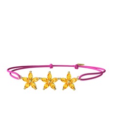 Markiz Yasemin Çiçeği Bileklik - Sitrin 18 ayar altın bileklik #1thefo7