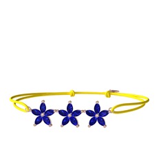 Lab safir 18 ayar rose altın bileklik