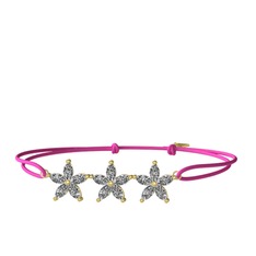 Markiz Yasemin Çiçeği Bileklik - Swarovski 18 ayar altın bileklik #6xxq0z