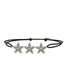 Markiz Yasemin Çiçeği Bileklik - Swarovski 14 ayar altın bileklik #7g6pak