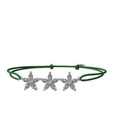 Swarovski 18 ayar beyaz altın bileklik