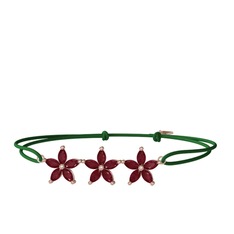 Kök yakut 8 ayar rose altın bileklik