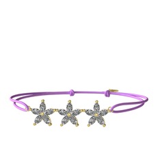 Swarovski 925 ayar altın kaplama gümüş bileklik