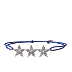 Markiz Yasemin Çiçeği Bileklik - Beyaz zirkon 18 ayar rose altın bileklik #s2lp0c