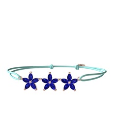 Lab safir 18 ayar rose altın bileklik