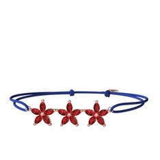 Markiz Yasemin Çiçeği Bileklik - Garnet 18 ayar rose altın bileklik #ub8m7u
