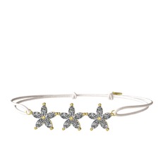 Markiz Yasemin Çiçeği Bileklik - Swarovski 14 ayar altın bileklik #uhg3yy
