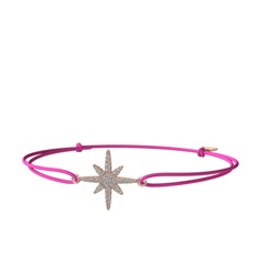 Swarovski 925 ayar rose altın kaplama gümüş bileklik
