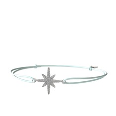 Kutup Yıldızı Bileklik - Swarovski 18 ayar beyaz altın bileklik #1cz5sy3