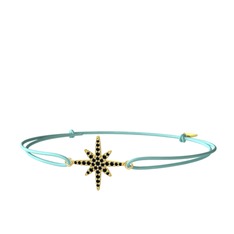 Siyah zirkon 14 ayar altın bileklik