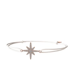 Kutup Yıldızı Bileklik - Swarovski 14 ayar rose altın bileklik #1kkhkm