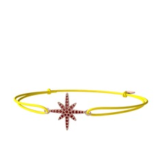 Kutup Yıldızı Bileklik - Garnet 14 ayar rose altın bileklik #1ltrigh