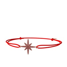 Kutup Yıldızı Bileklik - Garnet 8 ayar rose altın bileklik #1nbwevi