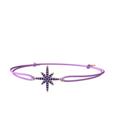 Lab safir 8 ayar rose altın bileklik