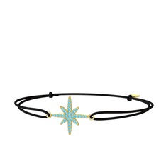 Kutup Yıldızı Bileklik - Akuamarin 18 ayar altın bileklik #1rimeet