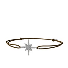 Kutup Yıldızı Bileklik - Swarovski 18 ayar beyaz altın bileklik #8y0nkq