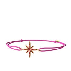 Kutup Yıldızı Bileklik - Rodolit garnet 925 ayar altın kaplama gümüş bileklik #aqtnuy