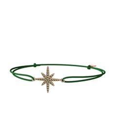 Peridot 18 ayar rose altın bileklik