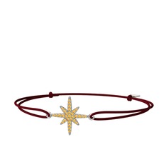 Kutup Yıldızı Bileklik - Sitrin 8 ayar beyaz altın bileklik #gtzpij
