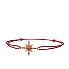 Rodolit garnet 14 ayar altın bileklik