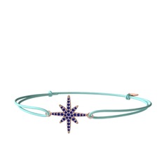 Lab safir 14 ayar rose altın bileklik