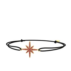 Kutup Yıldızı Bileklik - Rodolit garnet 8 ayar altın bileklik #o58lpp