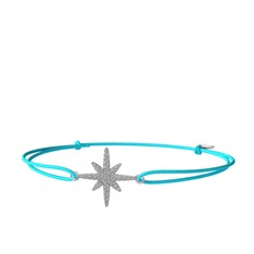 Kutup Yıldızı Bileklik - Swarovski 8 ayar beyaz altın bileklik #ybfyfl