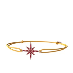 Kutup Yıldızı Bileklik - Rodolit garnet 18 ayar rose altın bileklik #znj5w2