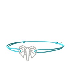 Origami Fil Bileklik - 14 ayar beyaz altın bileklik #1wk2sy0