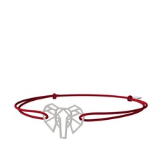 Origami Fil Bileklik - 18 ayar beyaz altın bileklik #88a182