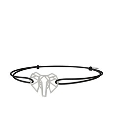 Origami Fil Bileklik - 18 ayar beyaz altın bileklik #rhts0f