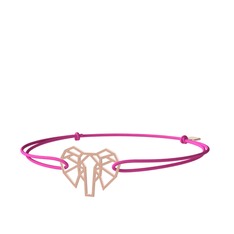 Origami Fil Bileklik - 925 ayar rose altın kaplama gümüş bileklik #zckkc7