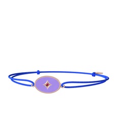 Amara Bileklik - Rodolit garnet 18 ayar rose altın bileklik (Menekşe mineli) #1g2cn4h