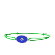 Amara Bileklik - Pırlanta 925 ayar gümüş bileklik (0.015 karat, lacivert mineli) #1u2zgji