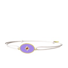 Amara Bileklik - Garnet 925 ayar altın kaplama gümüş bileklik (Menekşe mineli) #1utxdai