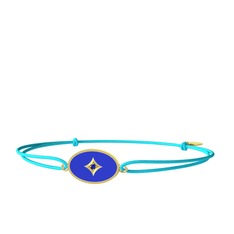 Amara Bileklik - Lab safir 18 ayar altın bileklik (Lacivert mineli) #29ag8l